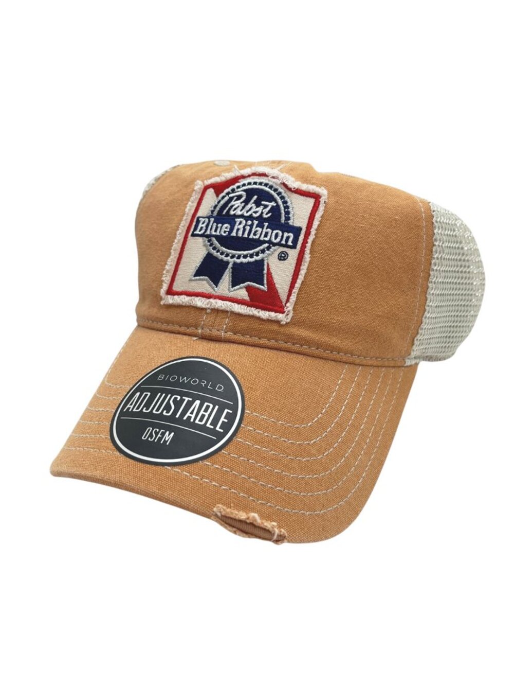 Pabst Blue Ribbon Distressed Hat NWT - Picture 1 of 11
